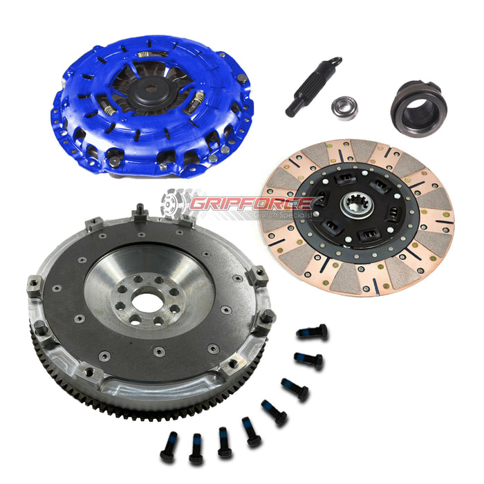 FX DUAL FRICTION CLUTCH KIT+ALUMINUM FLYWHEEL fits 01-03 BMW E46 323 325 328 330