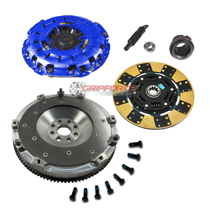 FX SEGMENTED KAVLAR CLUTCH KIT+ALUMINUM FLYWHEEL fits 01-03 BMW E46 323 325 330